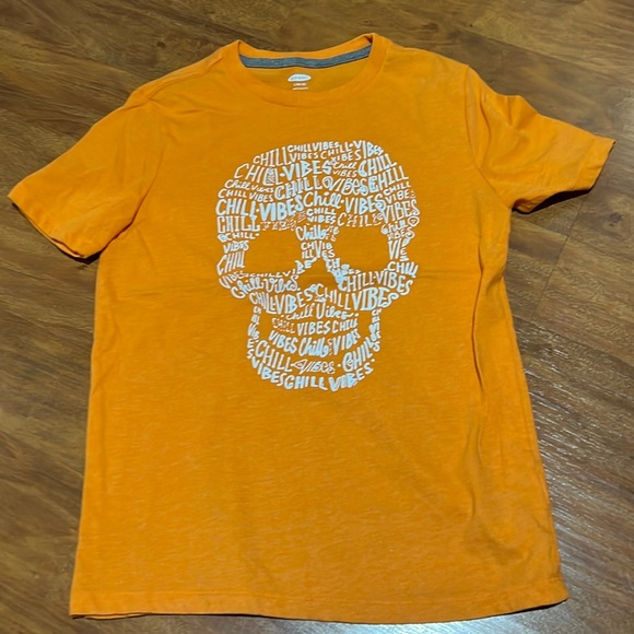 Old Navy Boys Large 10-12 Short Sleeve Skull T-shirt - Picture 1 of 5